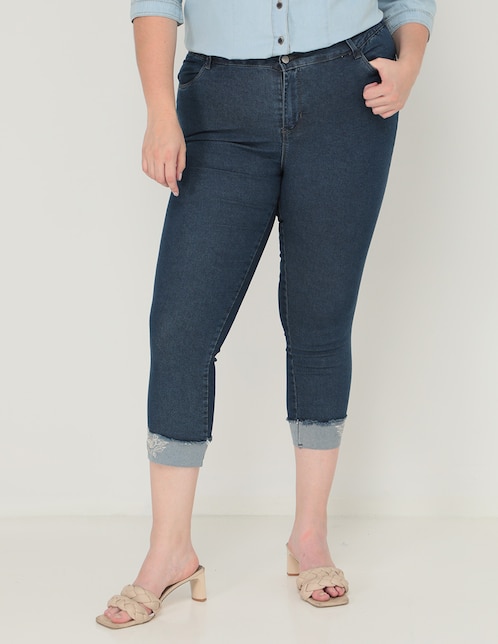 Jeans Skinny LIEB Plus corte cadera para mujer