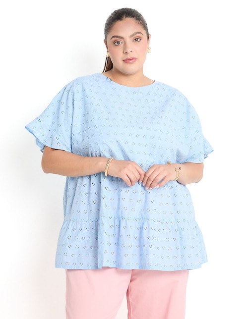 Blusa LIEB Basics Plus manga corta para mujer