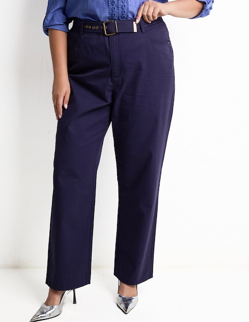 Pantalón de vestir LIEB Basics Plus straight para mujer