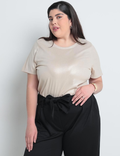 Playera manga corta LIEB Plus cuello redondo para mujer