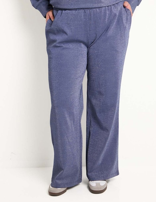 Pants straight Lieb Plus con elástico para mujer
