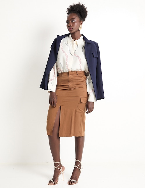 Camisa Tommy Plus manga larga para mujer
