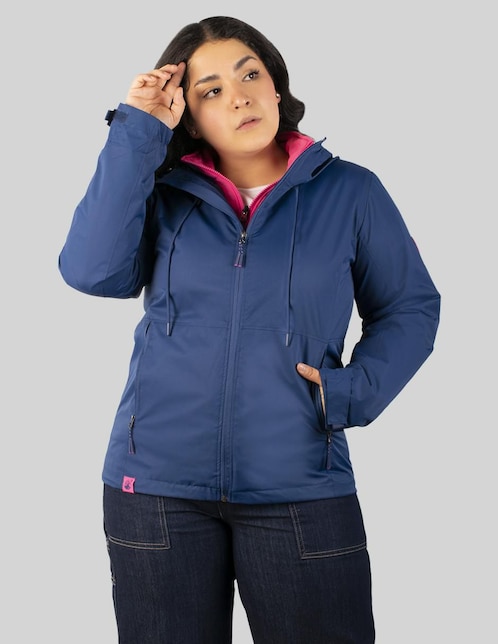 Chamarra parka impermeable para mujer Chamarra parka impermeable para mujer