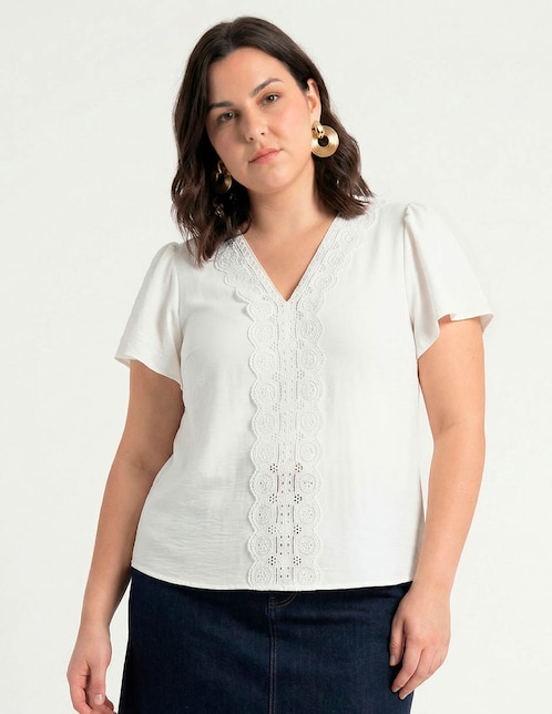 Blusa manga corta para mujer 1