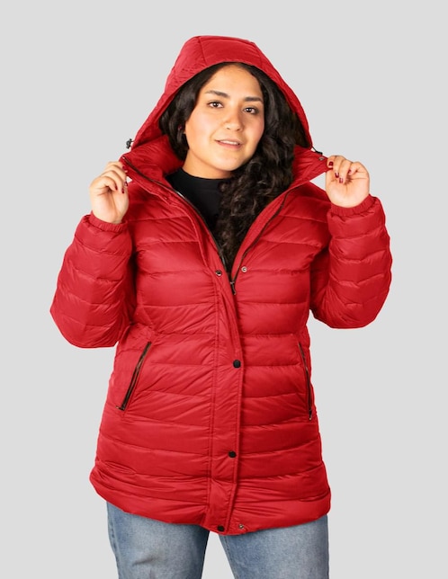 "chamarra" acolchada greenlander no impermeable "de" poliéster "para mujer"