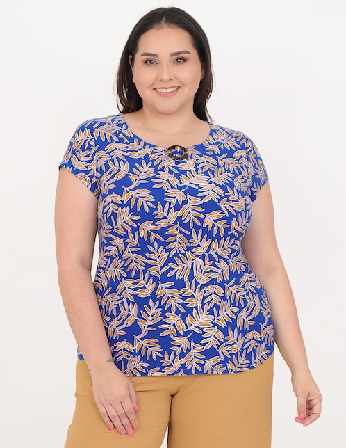 Blusa manga corta para mujer 1