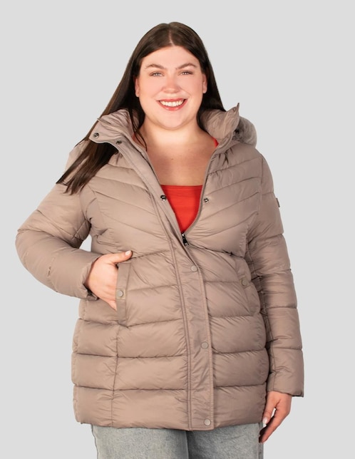 "chamarra" acolchada greenlander no impermeable "de" poliéster "para mujer"