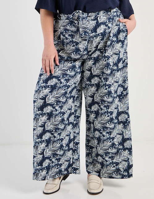 Pantalón relaxed amplio para mujer 1