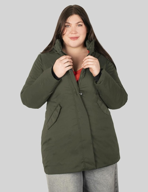 "chamarra" parka greenlander sin familia o colección no impermeable "de" poliéster "para mujer"