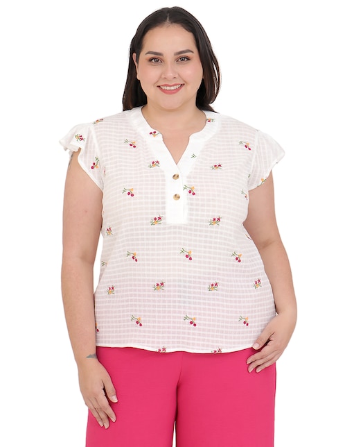 Blusa Grupo Bromelia manga corta para mujer 1