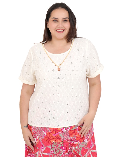 Blusa Grupo Bromelia manga corta para mujer 1