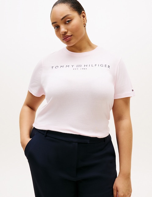 Playera manga corta cuello redondo para mujer 1