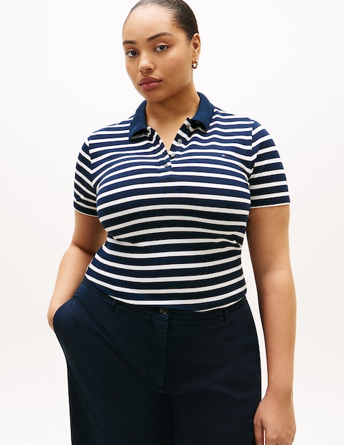 Playera tipo polo para mujer 1