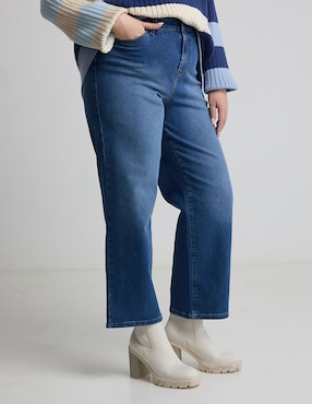 Jeans Straight 365 Essential Corte Cintura Para Mujer