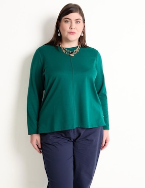 Blusa Liz Claiborne Manga Larga Para Mujer