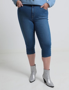 Jeans Skinny 365 Essential Corte Media Cintura Para Mujer