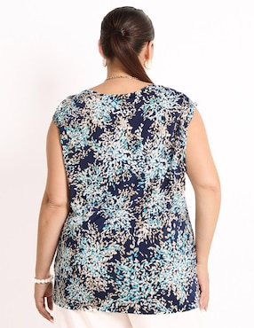 Blusa Calafella manga corta para mujer