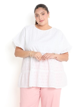 Blusa LIEB Basics Plus Manga Corta Para Mujer