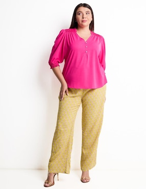 Pantalón relaxed LIEB Plus straight para mujer