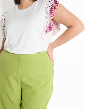 Playera manga corta Lieb Plus cuello redondo para mujer