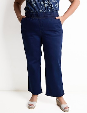 Jeans Relaxed Straight LIEB Plus Corte Cintura Para Mujer