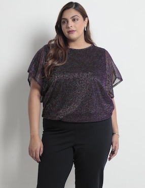 Blusa Davinchy Manga Corta Para Mujer