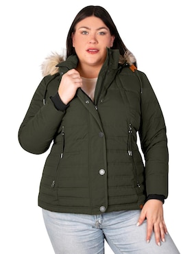 Chamarra Acolchada Greenlander Impermeable Para Mujer