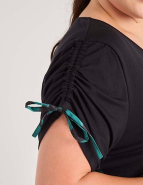 Blusa Lieb Plus manga corta para mujer