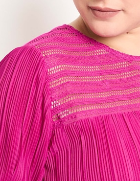 Blusa Lieb Plus manga larga para mujer