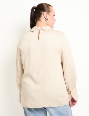 Blusa Lieb Plus manga larga para mujer