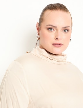 Blusa Lieb Plus manga larga para mujer