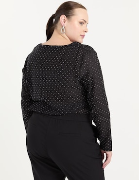 Blusa Lieb Plus manga larga para mujer