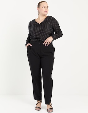 Blusa Lieb Plus manga larga para mujer