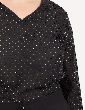 Blusa Lieb Plus manga larga para mujer