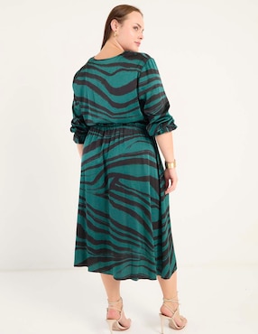 Vestido 3/4 casual Lieb Plus para mujer