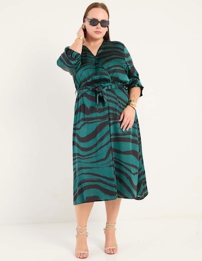 Vestido 3/4 casual Lieb Plus para mujer