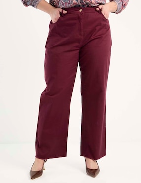 Pantalón relaxed Lieb Plus straight para mujer