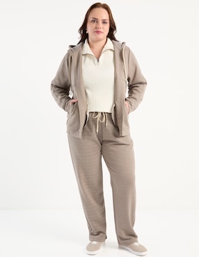 Pants regular Lieb Plus con agujeta para mujer
