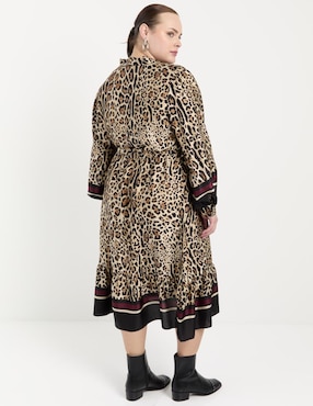 Vestido midi casual Lieb Plus para mujer