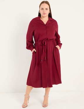 Vestido midi casual Lieb Plus para mujer