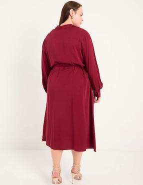 Vestido midi casual Lieb Plus para mujer