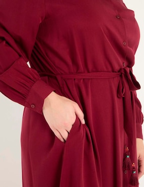 Vestido midi casual Lieb Plus para mujer