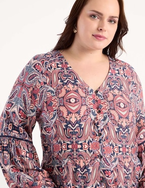 Vestido midi casual Lieb Plus para mujer