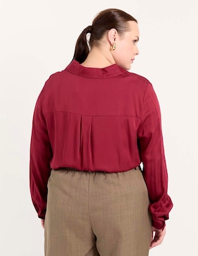 Blusa Lieb Plus manga larga para mujer