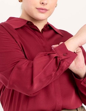 Blusa Lieb Plus manga larga para mujer