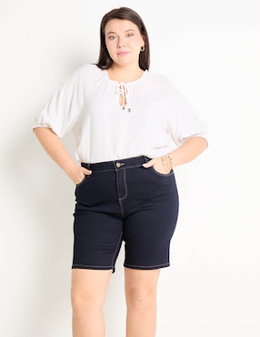 Bermuda Lieb Plus de mezclilla para mujer