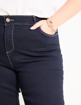Bermuda Lieb Plus de mezclilla para mujer