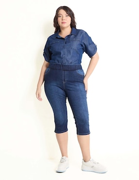 Jeans capri slim Lieb Plus para mujer