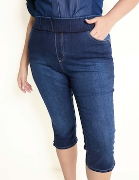Jeans capri slim Lieb Plus para mujer