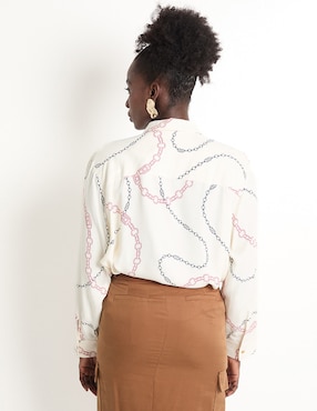 Camisa Tommy Plus manga larga para mujer